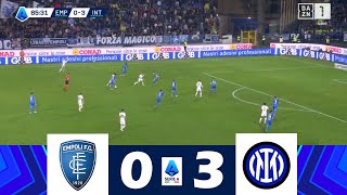 EmpoliInter 03  Lega Serie A 202425  Highlights della Partita [upl. by Gilbert]