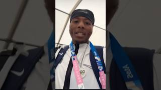 JAHMAL HARVEY ARRIVES IN PARIS FOR OLYMPICS USA BOXING [upl. by Indihar]