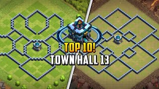 TOP 10 Town Hall 13 TH13 HybridFarming Base Layout  Copy Link 2024  Clash of Clans [upl. by Nibbs264]