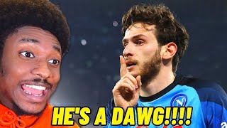 THIS MAN IS AMAZING 🤯  Khvicha Kvaratskhelia First Time Reaction [upl. by Aidam]