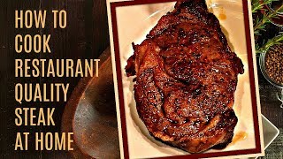 How To Cook A Perfect Steak  In The Oven And Pan Seared On The Stove  Easy to Make Recipe [upl. by Sontag992]