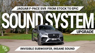 Jaguar FPace SVR Stealth Sound System amp Custom Subwoofer Upgrade – Sound Test  Cambridge Car Audio [upl. by Clyte]