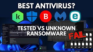 Best Antivirus vs Unknown Ransomware II [upl. by Ecnerewal]