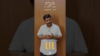 Lie is Overwhelming with positive appreciations movie filmtechniques filmmaking shortfilm [upl. by Aicilic]