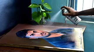 Tips and tricks for painting a portrait on canvas  Portrait on Canvas for Beginners [upl. by Kissee]