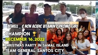 BEWELL  C NON ACIDIC VITAMINS C PROMOTION Christmas party in Samal island [upl. by Ez632]