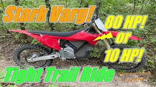 Stark Varg Review on Slow Tight Trail [upl. by Dnomed]