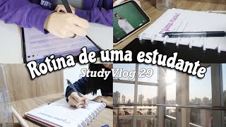 Rotina de uma estudante  StudyVlog 29  Ana’s Studies [upl. by Ylrak]