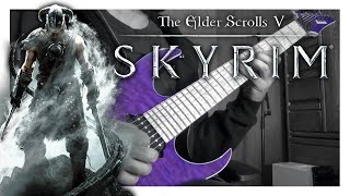 Skyrim  quotDragonbornquot Trailer ver  Guitar Cover [upl. by Ecnarrat]