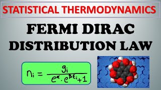 FERMI DIRAC DISTRIBUTION LAW [upl. by Nale]