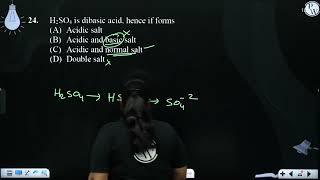 H2SO4 is dibasic acid hence if forms [upl. by Gilberto676]