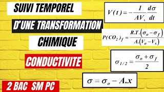 Suivi temporel dune transformation chimique Par mesure de conductivite 2BACPC SM [upl. by Neumann]