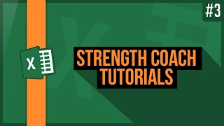 Strength Coach Tutorials 3  FORMAT AS TABLE NAMED RANGES [upl. by Eelinnej]