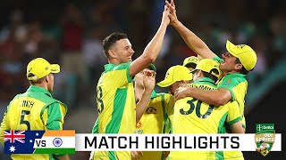 Batting onslaught classic catches see Aussies seal 20 ODI series win  Dettol ODI Series 2020 [upl. by Burta]