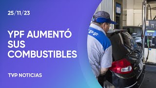 YPF aumentó un 12 promedio los precios de sus variedades de nafta y gasoil en todo el país [upl. by Oinafipe47]