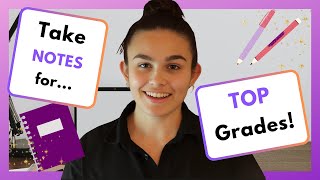 TAKE NOTES FOR TOP GRADES  3 Tips For Organizing Your Notes [upl. by Gundry670]