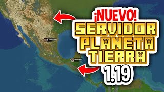 ✅ NUEVO SERVIDOR SURVIVAL de Minecraft del PLANETA TIERRA a ESCALA REAL 119 Java y Bedrock🤩🔥 [upl. by Peedsaj]