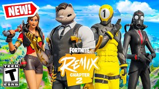 NEW FORTNITE CHAPTER 2 REMIX UPDATE NEW MAP BATTLE PASS amp MORE Fortnite Remix [upl. by Maurey92]