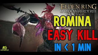 Easy Kill Romina Saint of the Bud  Defeat Romina in a minute  Elden Ring DLC [upl. by Sonya14]