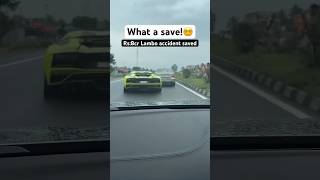 Rs 8cr Lambo accident saved by luck or skills supercar aventador [upl. by Tut]