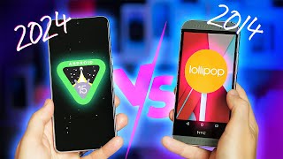 Android 15 vs Android 5 Lollipop 10 Years Later [upl. by Ahso]