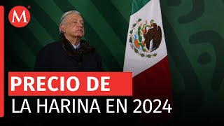 AMLO anuncia que precio de la harina de maíz no aumentará en 2024 [upl. by Piscatelli]