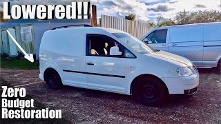 Vw caddy  budget build  getting the lows [upl. by Feinberg]