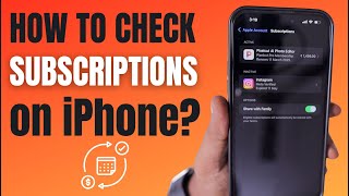 How to Check Subscriptions on iPhone 📲 [upl. by Demahom]