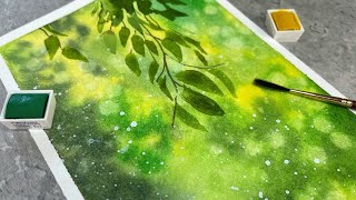 Creating an Enchanted Watercolor Bokeh Forest 🤩 [upl. by Mena]