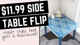 1199 Goodwill Find Side Table Furniture Flip [upl. by Christoph732]