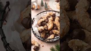 Mandelhörnchen  Einfaches Rezept plätzchen weihnachten xmas backen rezept [upl. by Imehon151]