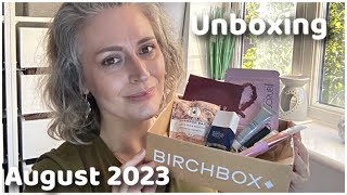 BirchBox August 2023  August 2023 Beauty Box Unboxing  August Monthly Selection [upl. by Anirbac]