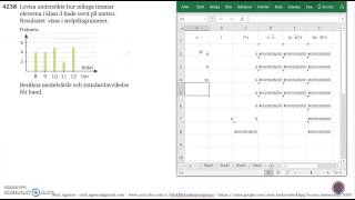 Matematik 5000 Ma 2b Kapitel 4 Statistik Läge och spridningsmått Standardavvikelse 4238 [upl. by Oyek833]