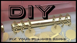 DIY  PlanNerd Tip Fixing Binder Rings [upl. by Ahsenrac]