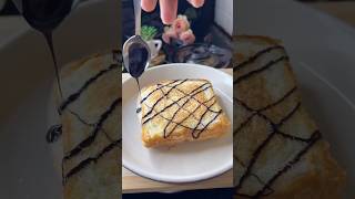 Creamy Banana Milk Toast recipe😍😍restaurantbananamilktoastcreamyfoodtrendingshorts [upl. by Bax]