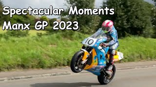 Spectacular Manx Grand Prix Moments 2023  Dunlop Harrison Rutter amp more [upl. by Merle917]