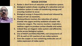 REDOX SYSTEM [upl. by Ailhad]