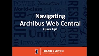 Archibus – Navigating Web Central [upl. by Trebornhoj]