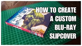 How to Create and Print a Custom Bluray Slipcover Tutorial INDEPTH TEMPLATE in Description [upl. by Ynattirb]