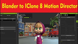 Blender to Character Creater 4 Motion Director Work Part  6 [upl. by Leiria]