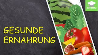 Lernvideo Gesunde Ernährung  Sachunterricht HSU  Grundschule [upl. by Douville913]