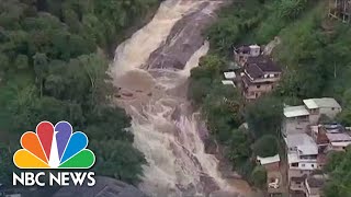 At Least 78 Dead From Mudslide In Rio De Janeiro [upl. by Nnanaej]