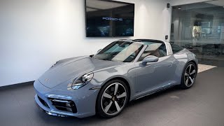 2024 Porsche 911 Targa 4S Arctic Grey  Heritage Design Interior  Walk Around [upl. by Afra]