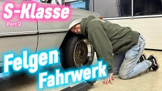 Huber‘s Garage  Fahrwerk und Felgen für den W116  Scheunenfund SKlasse 2 [upl. by Floris]