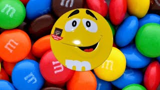 Satisfying Video  Unpacking MampM´s Candy Tin Yellow ASMR asmr unboxing mandms [upl. by Giovanna]