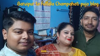 Baruipur to FultalaChampahati pujo blogvlog blog pujavlog durgamaa durgapuja [upl. by Mailli865]