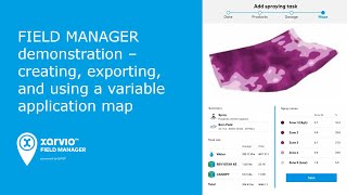 FIELD MANAGER Live Demo creating exporting and using a variable application map [upl. by Mechelle]