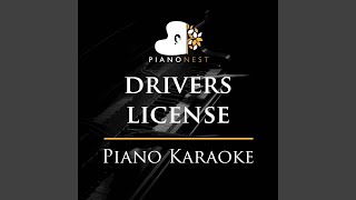 drivers license  Original Key Piano Karaoke Originally Performed by Olivia Rodrigo [upl. by Loutitia332]