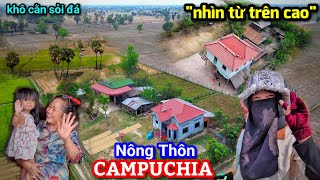 Vùng nông thôn Campuchia khi nhìn từ trên cao sẽ như thế nào  Rất trái ngược với ở Việt Nam [upl. by Yanarp578]