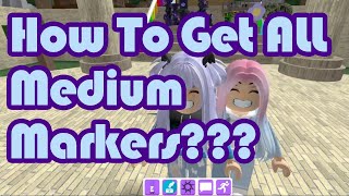 How to get ALL MEDIUM MARKERS UPDATED APRIL 2023 in Find The Markers Roblox 2023 [upl. by Bouldon803]